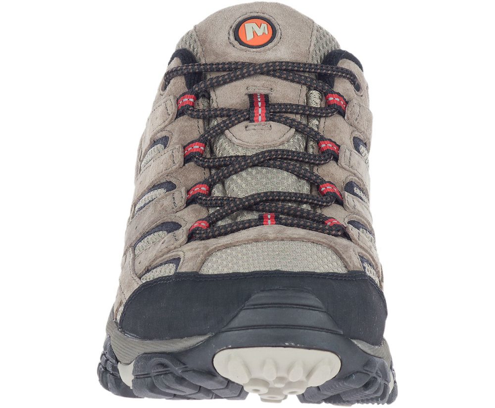 Buty Trekkingowe Merrell Męskie Brązowe - Moab 2 Ventilator - 729538-PRI